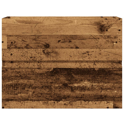vidaXL Bathroom Cabinet Old Wood 60x38.5x45 cm Engineered Wood 4