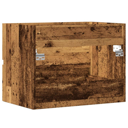 vidaXL Bathroom Cabinet Old Wood 60x38.5x45 cm Engineered Wood 6
