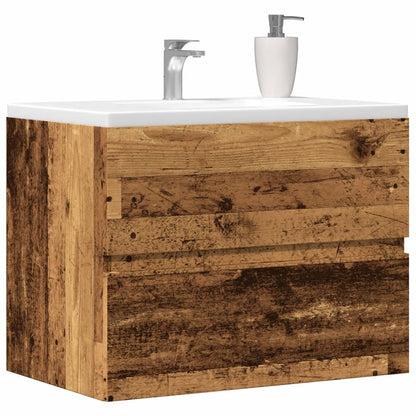 vidaXL Bathroom Cabinet Old Wood 60x38.5x45 cm Engineered Wood 1