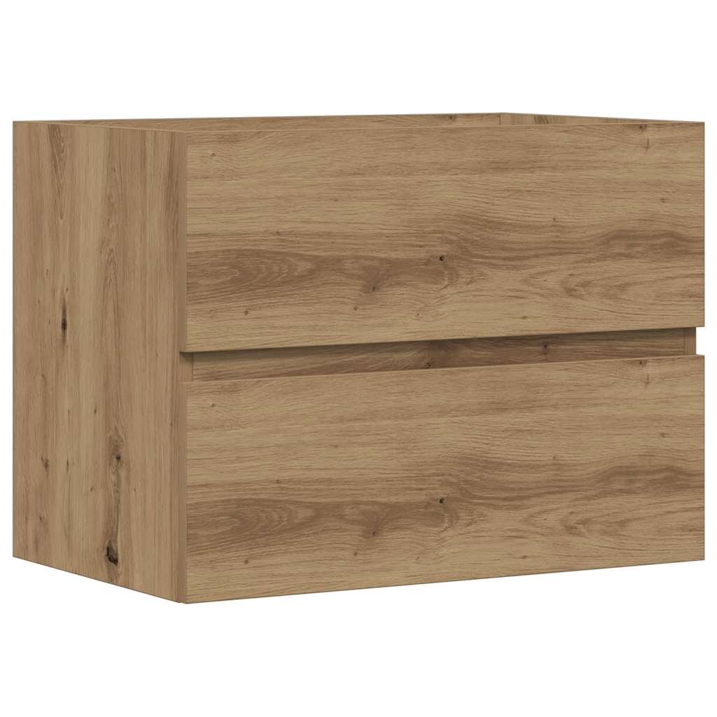 vidaXL Bathroom Cabinet Artisan Oak 60x38.5x45 cm Engineered Wood 2