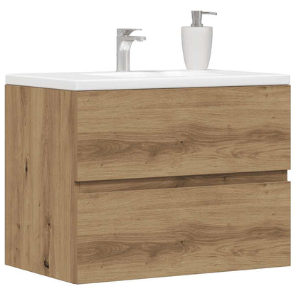 vidaXL Bathroom Cabinet Artisan Oak 60x38.5x45 cm Engineered Wood 3
