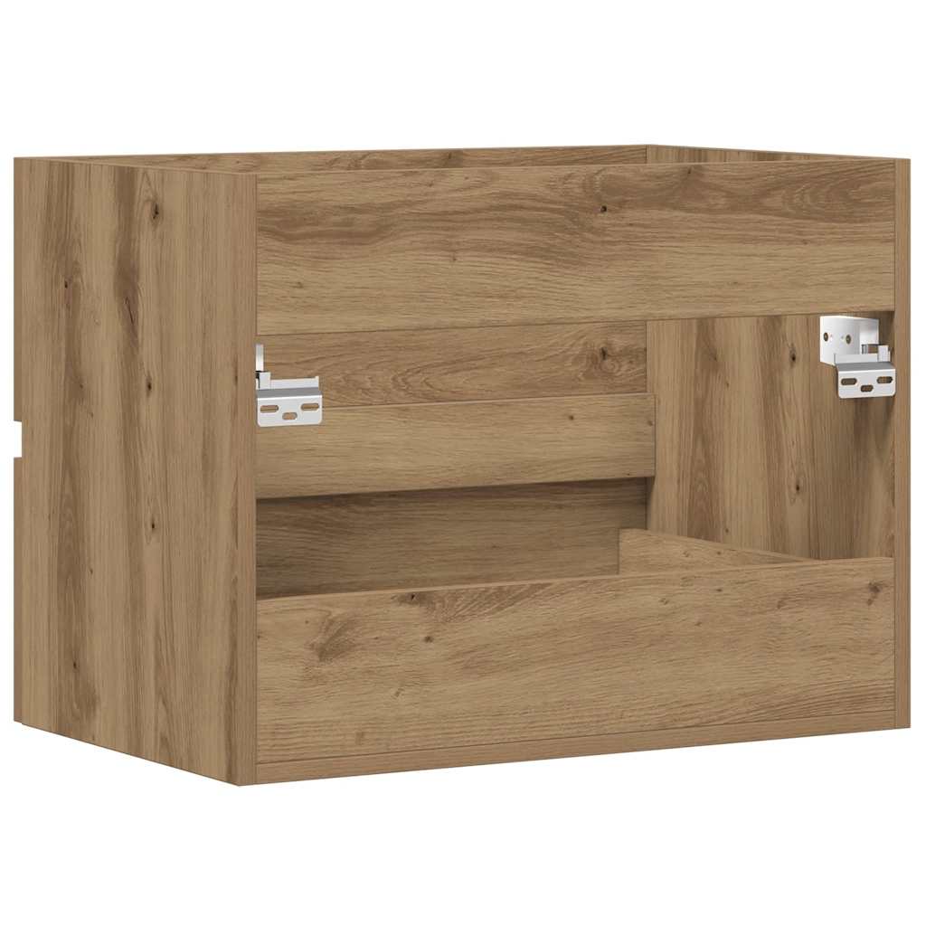 vidaXL Bathroom Cabinet Artisan Oak 60x38.5x45 cm Engineered Wood 6