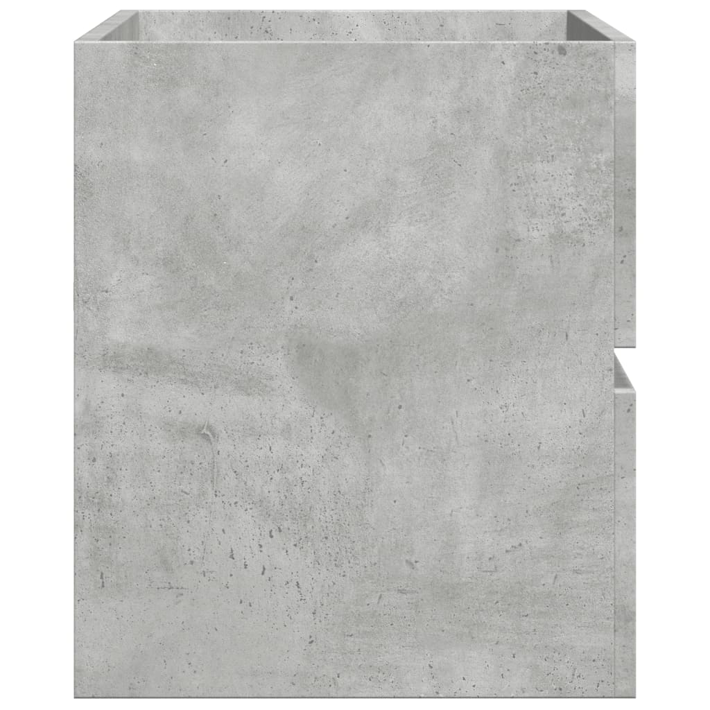 vidaXL Bathroom Hanging Cabinet Concrete Grey 80x38.5x45 cm Engineered Wood 5