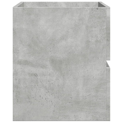 vidaXL Bathroom Hanging Cabinet Concrete Grey 80x38.5x45 cm Engineered Wood 5