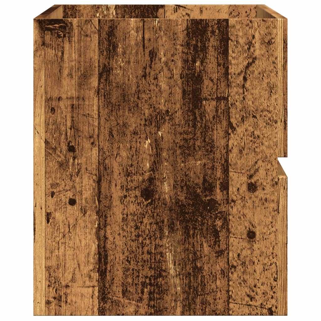 vidaXL Sink Cabinet Old Wood 90x38.5x45 cm Engineered Wood 5