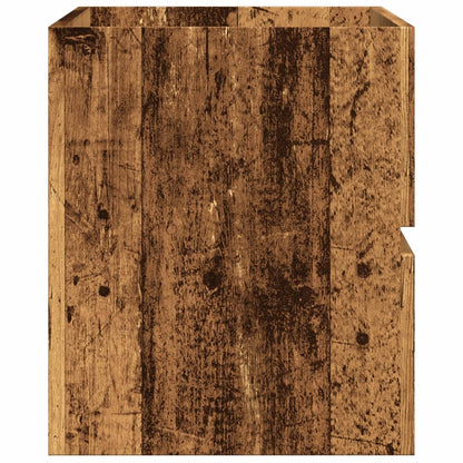 vidaXL Sink Cabinet Old Wood 90x38.5x45 cm Engineered Wood 5