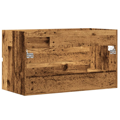 vidaXL Sink Cabinet Old Wood 90x38.5x45 cm Engineered Wood 6