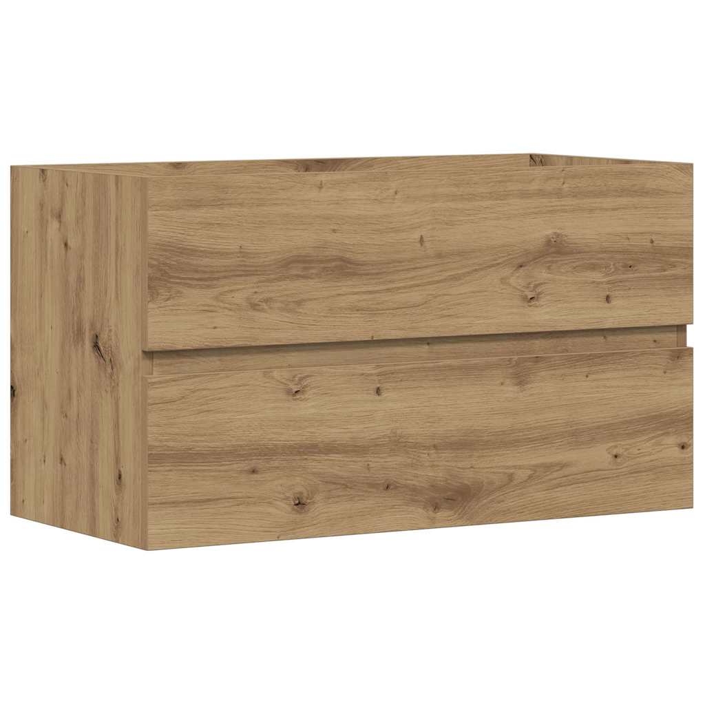 vidaXL Sink Cabinet Artisian Oak 90x38.5x45 cm Engineered Wood 2