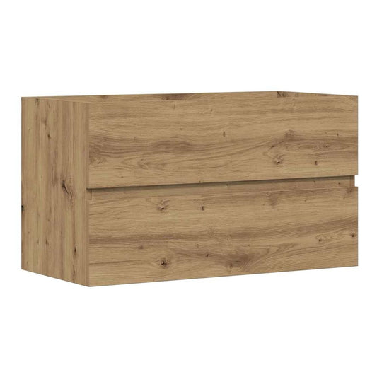 Sink Cabinet 90x38,5x45 cm Engineered Wood 90 x 38.5 x 45 cm Artisian oak