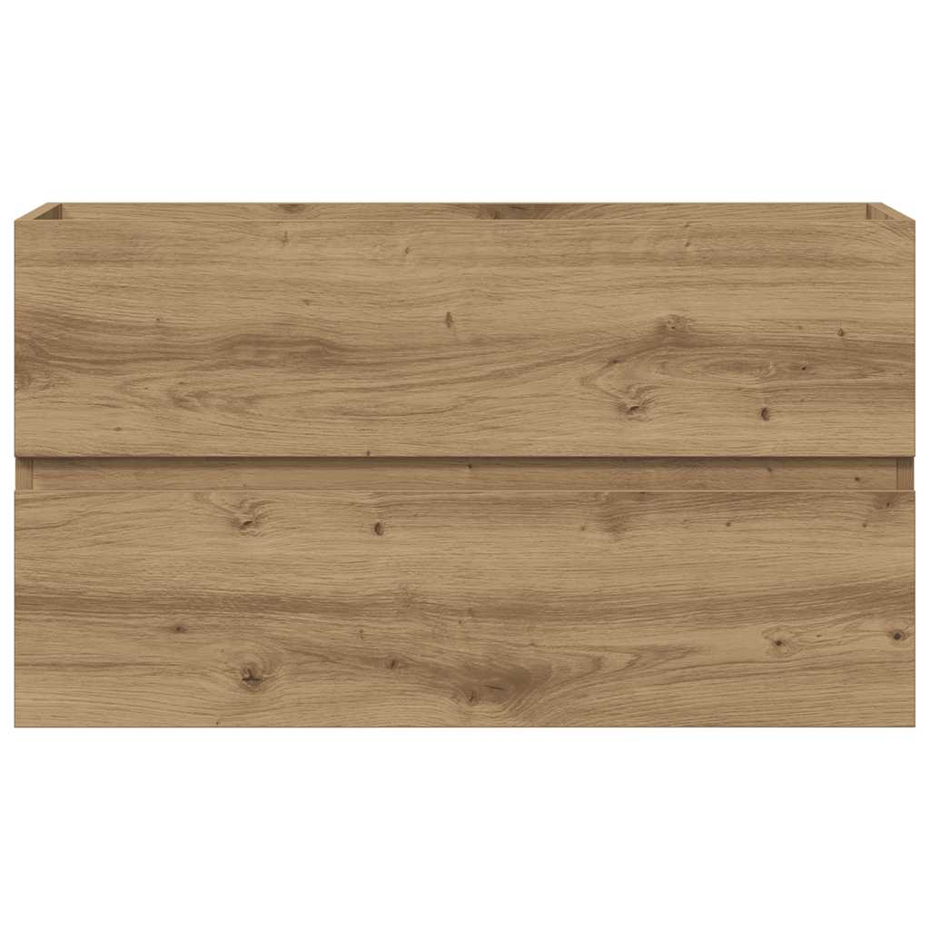 vidaXL Sink Cabinet Artisian Oak 90x38.5x45 cm Engineered Wood 5
