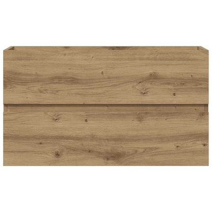 vidaXL Sink Cabinet Artisian Oak 90x38.5x45 cm Engineered Wood 5