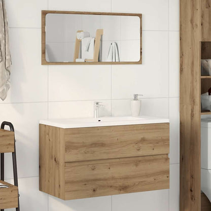 vidaXL Sink Cabinet Artisian Oak 90x38.5x45 cm Engineered Wood 1