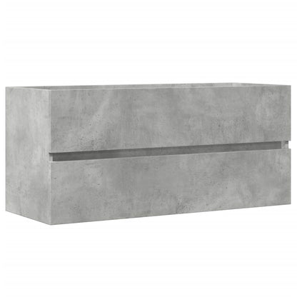 vidaXL Sink Cabinet Concrete Grey 100x38.5x45 cm Engineered Wood 2