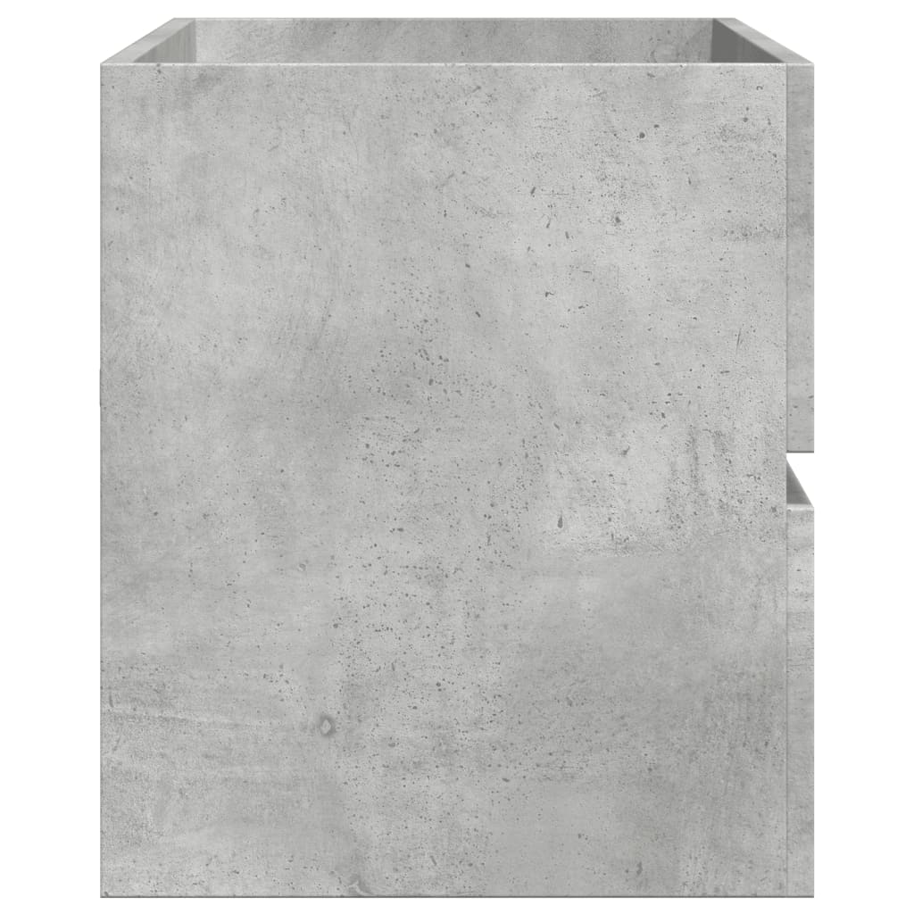 vidaXL Sink Cabinet Concrete Grey 100x38.5x45 cm Engineered Wood 5
