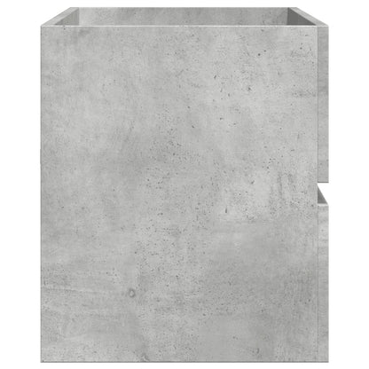 vidaXL Sink Cabinet Concrete Grey 100x38.5x45 cm Engineered Wood 5