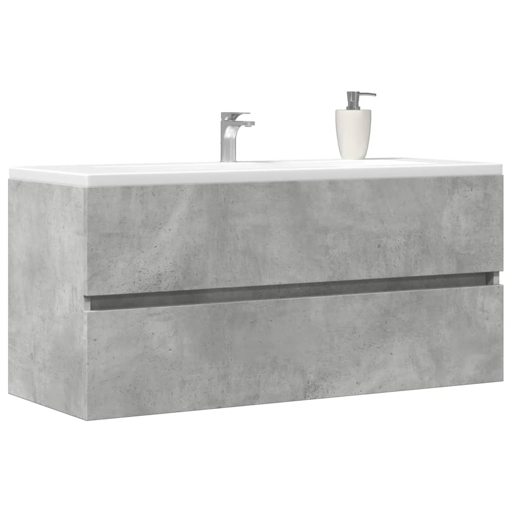 vidaXL Sink Cabinet Concrete Grey 100x38.5x45 cm Engineered Wood 1
