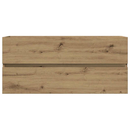 vidaXL Sink Cabinet Artisan Oak 100x38.5x45 cm Engineered Wood 4
