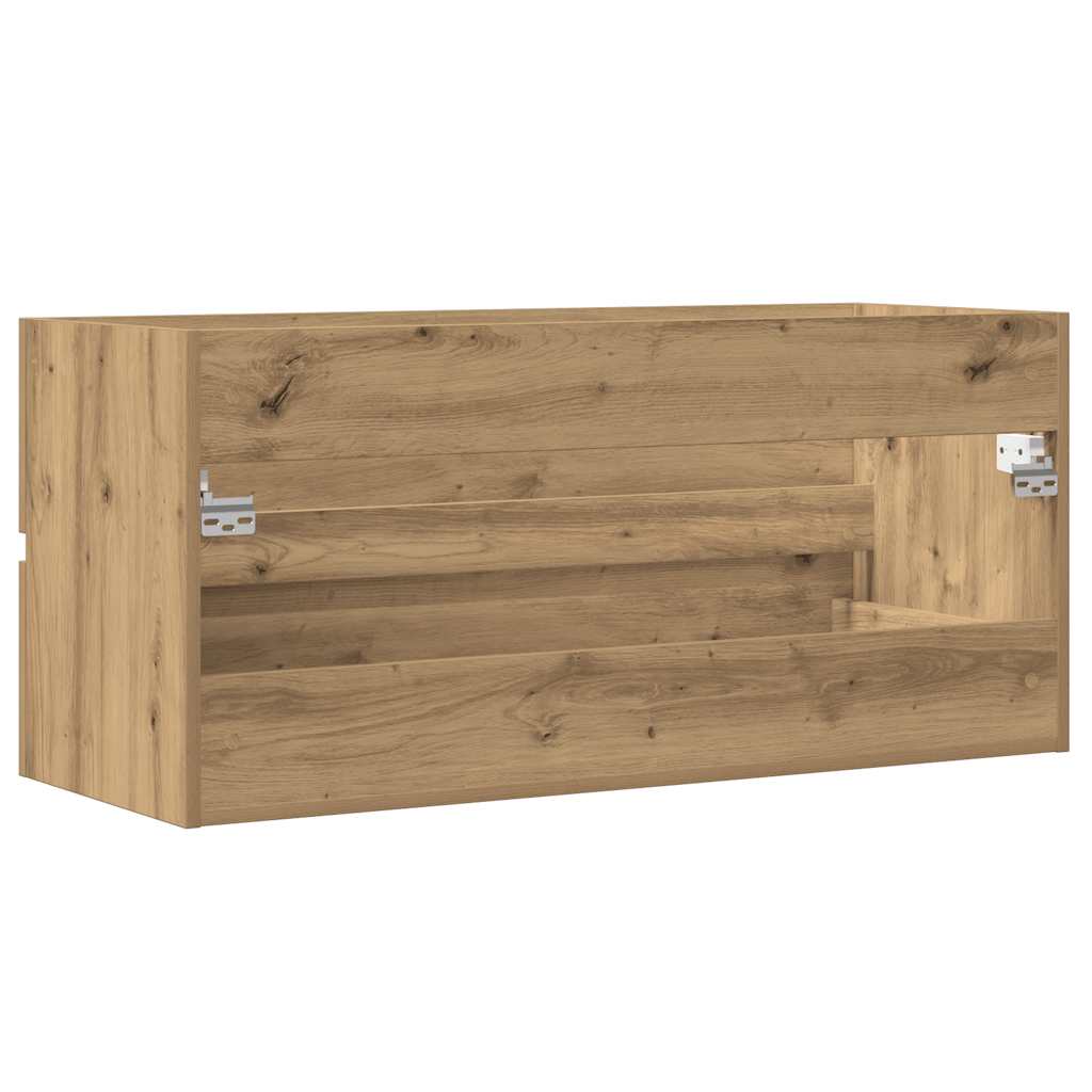 vidaXL Sink Cabinet Artisan Oak 100x38.5x45 cm Engineered Wood 6