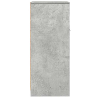 vidaXL Bathroom Cabinet Concrete Grey 60x33x80 cm Engineered Wood 5