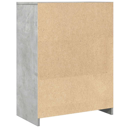 vidaXL Bathroom Cabinet Concrete Grey 60x33x80 cm Engineered Wood 6