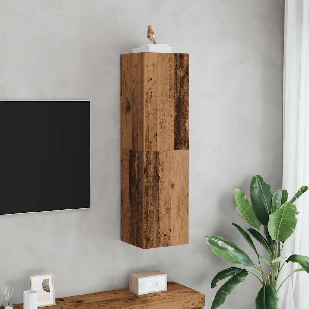 vidaXL TV Cabinet Old Wood 30.5x30x110 cm Engineered Wood 3