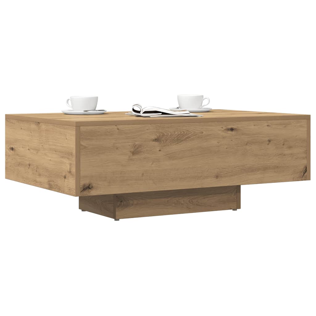 vidaXL Coffee Table Artisan Oak 85x55x31 cm Engineered Wood 3