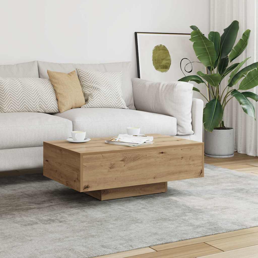 vidaXL Coffee Table Artisan Oak 85x55x31 cm Engineered Wood 1