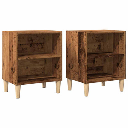 vidaXL Bedside Cabinets 2 pcs Old Wood 40x30x50 cm Engineered Wood 2