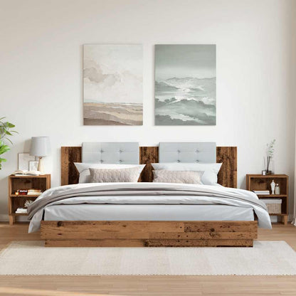 vidaXL Bedside Cabinets 2 pcs Old Wood 40x30x50 cm Engineered Wood 3