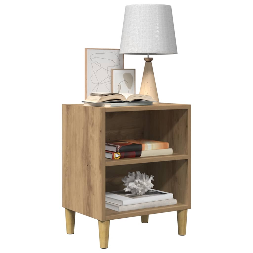 vidaXL Bedside Cabinets 2 pcs Artisan Oak 40x30x50 cm Engineered Wood 3