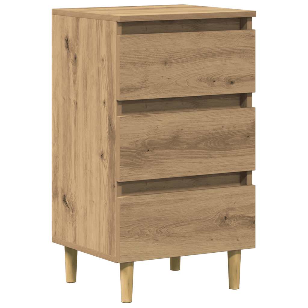 vidaXL Bedside Cabinet Artisan Oak 40x35x69 cm Engineered Wood 2