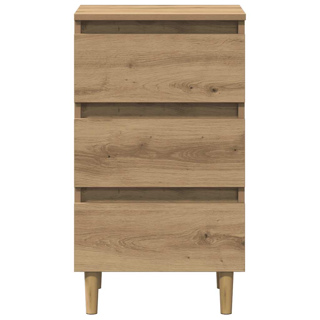 vidaXL Bedside Cabinet Artisan Oak 40x35x69 cm Engineered Wood 4