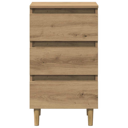 vidaXL Bedside Cabinet Artisan Oak 40x35x69 cm Engineered Wood 4