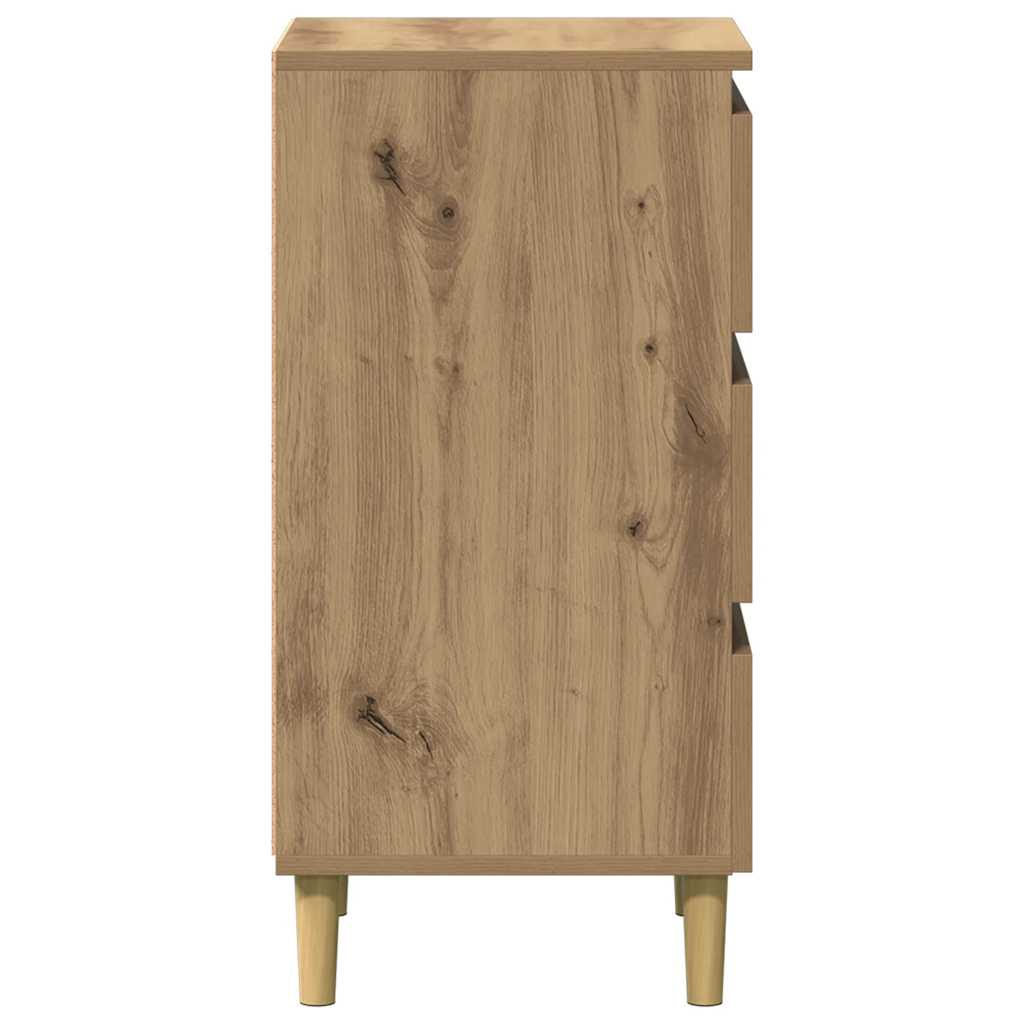 vidaXL Bedside Cabinet Artisan Oak 40x35x69 cm Engineered Wood 6