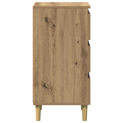 vidaXL Bedside Cabinet Artisan Oak 40x35x69 cm Engineered Wood 6