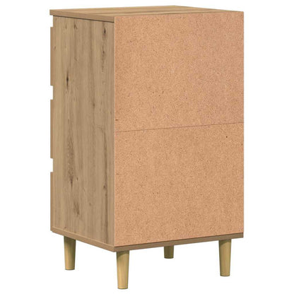 vidaXL Bedside Cabinet Artisan Oak 40x35x69 cm Engineered Wood 5