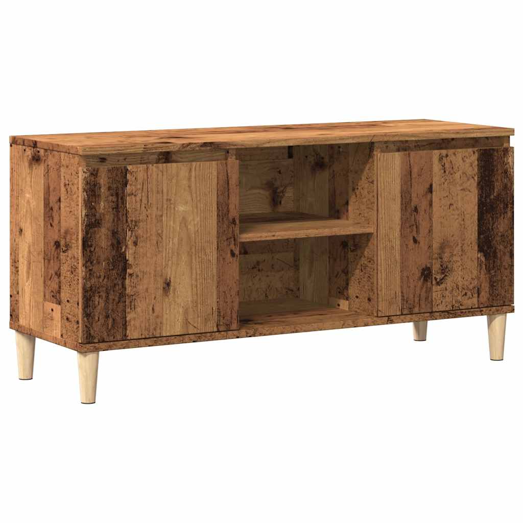 vidaXL TV Cabinet Old Wood 102x35x50 cm Engineered Wood 2