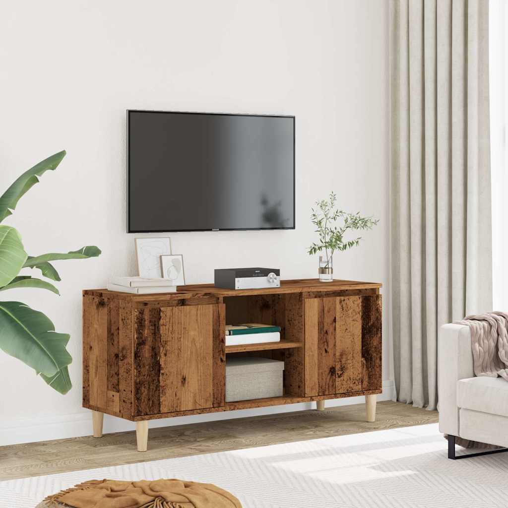 vidaXL TV Cabinet Old Wood 102x35x50 cm Engineered Wood 3