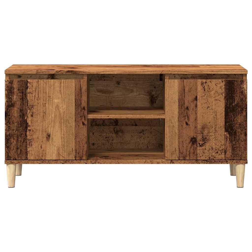 vidaXL TV Cabinet Old Wood 102x35x50 cm Engineered Wood 4