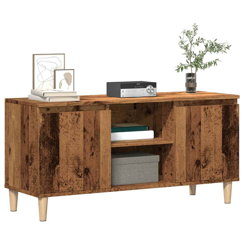 vidaXL TV Cabinet Old Wood 102x35x50 cm Engineered Wood 1