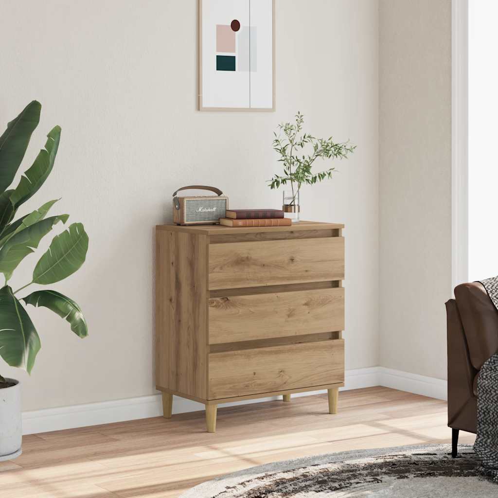 vidaXL Sideboard Artisan Oak 60x35x70 cm Engineered Wood 1