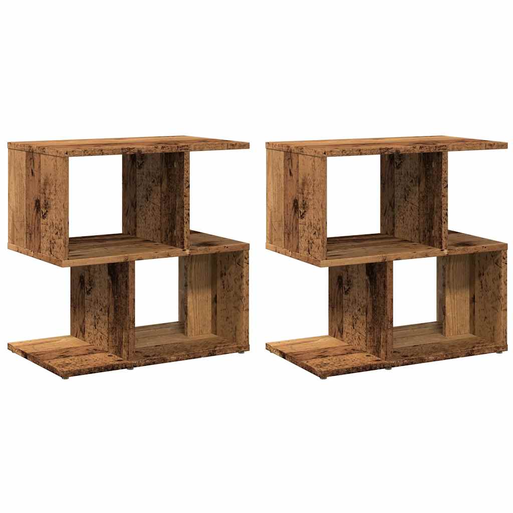 vidaXL Bedside Cabinets 2 pcs Old Wood 50x30x51,5 cm Engineered Wood 2