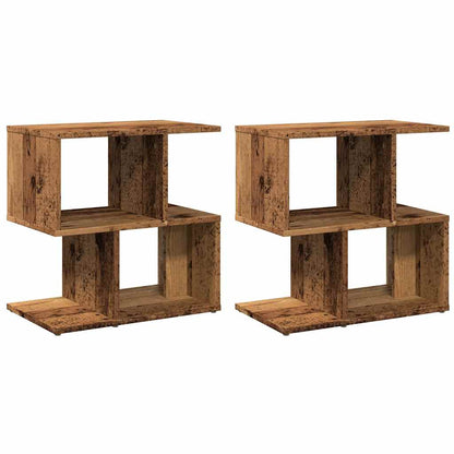 vidaXL Bedside Cabinets 2 pcs Old Wood 50x30x51,5 cm Engineered Wood 2