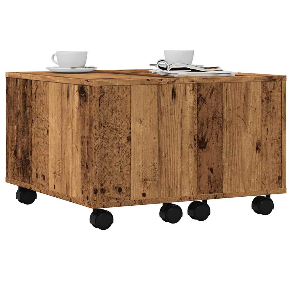 vidaXL Coffee Table Old Wood 60x60x38 cm Engineered Wood 1
