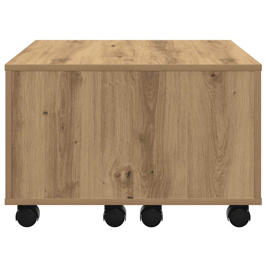 vidaXL Coffee Table Artisan Oak 60x60x38 cm Engineered Wood 5