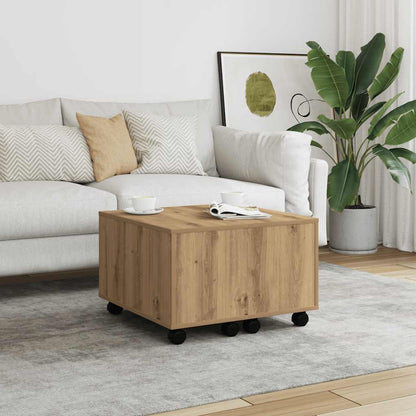 vidaXL Coffee Table Artisan Oak 60x60x38 cm Engineered Wood 1