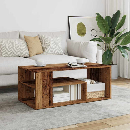 vidaXL Coffee Table Old Wood 100x50x40 cm Engineered Wood 3