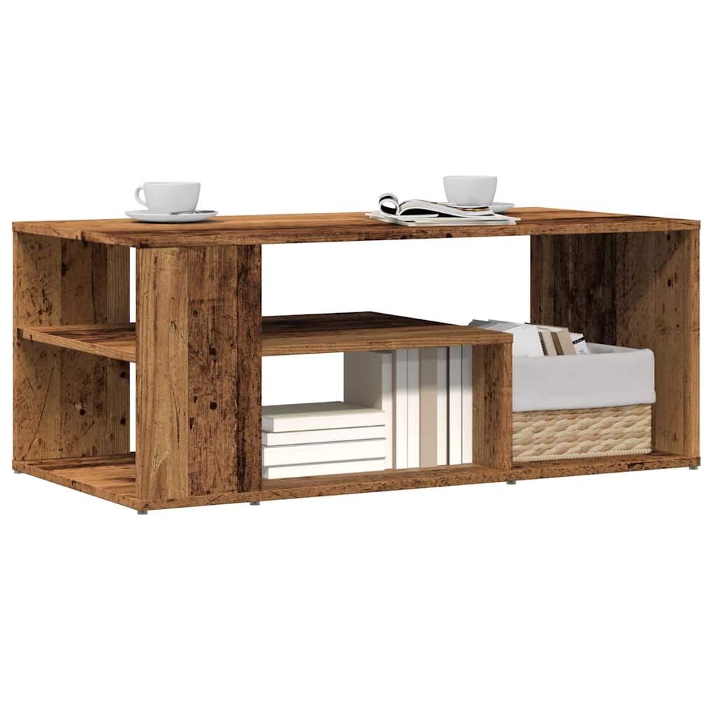 vidaXL Coffee Table Old Wood 100x50x40 cm Engineered Wood 1