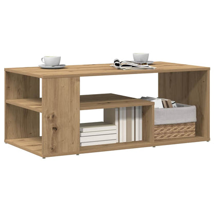 Coffee Table 100x50x40 cm Engineered Wood Artisan oak