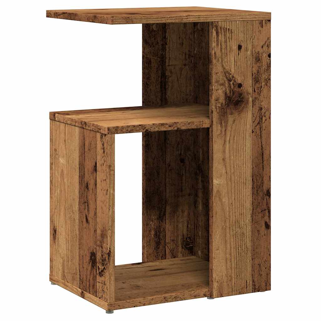 vidaXL Side Table Old Wood 36x30x56 cm Engineered Wood 2